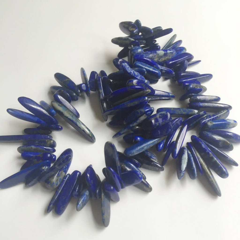 Blue Spike Bead Bracelets
