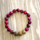 Cranberry Jade Bracelet