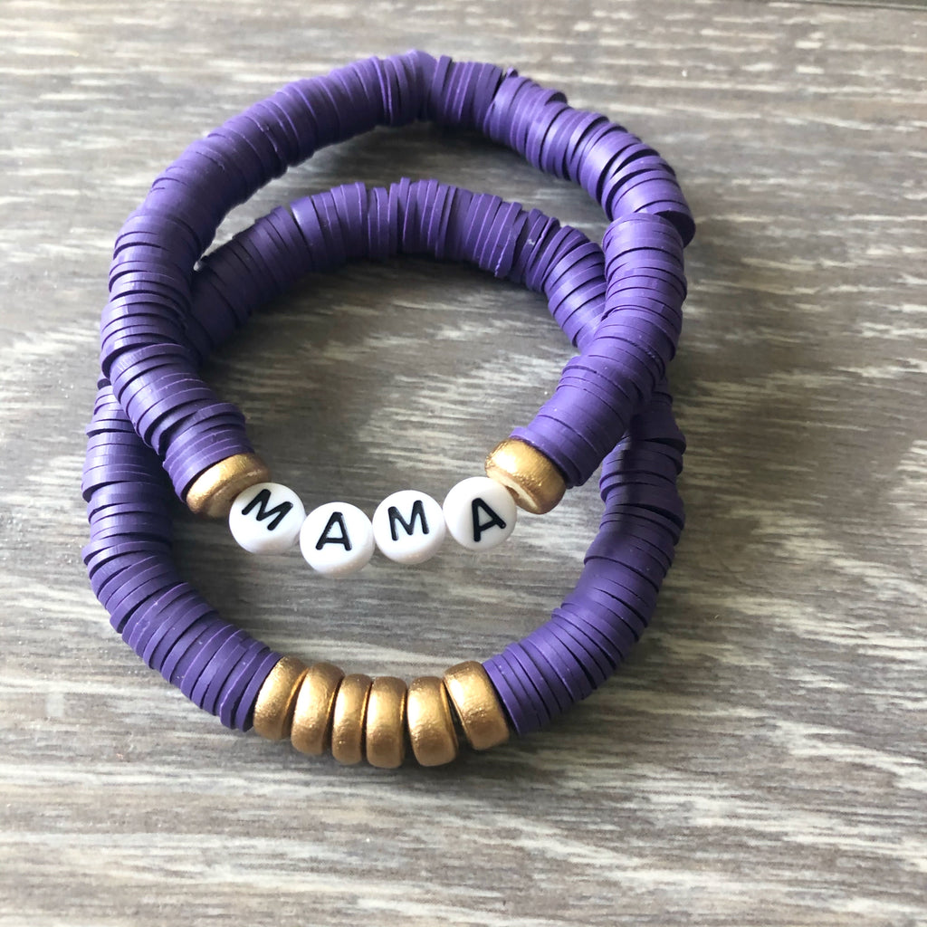 Purple Vinyl Mama Bracelet